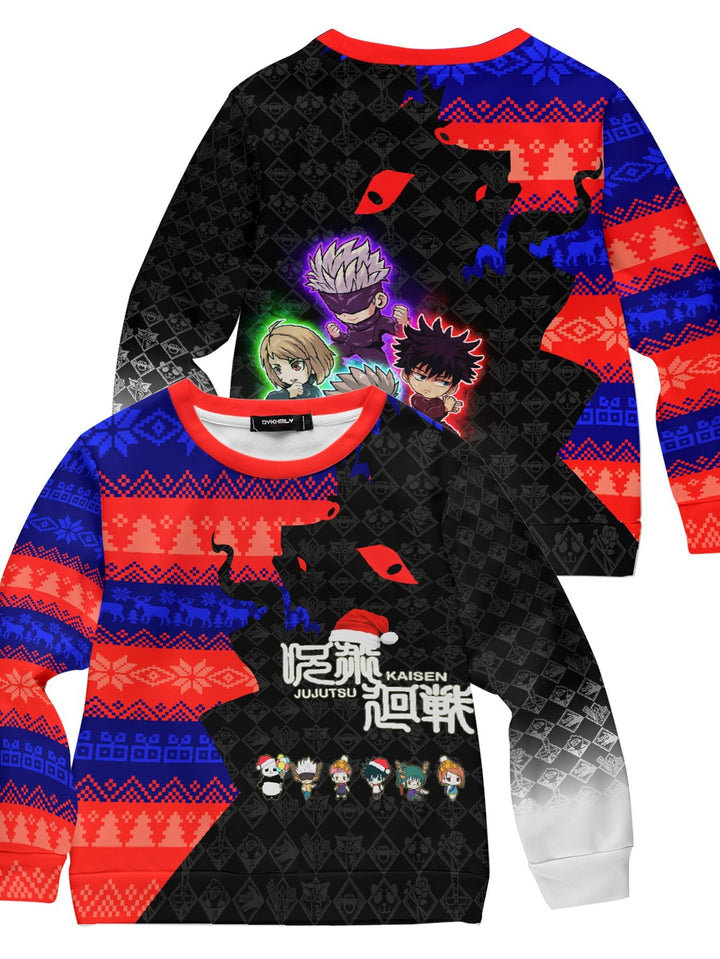 Fandomaniax - Chibi Sorcerer Xmas Kids Unisex Wool Sweater