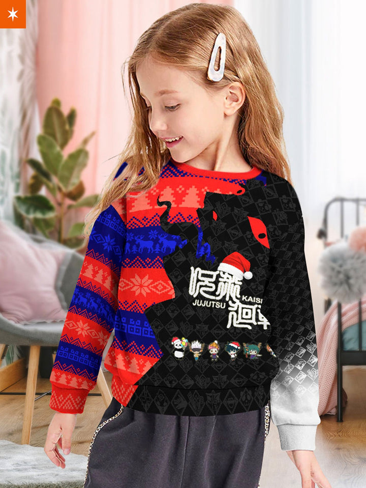 Fandomaniax - Chibi Sorcerer Xmas Kids Unisex Wool Sweater