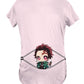 Fandomaniax - Chibi Tanjiro Peeking Maternity T-Shirt