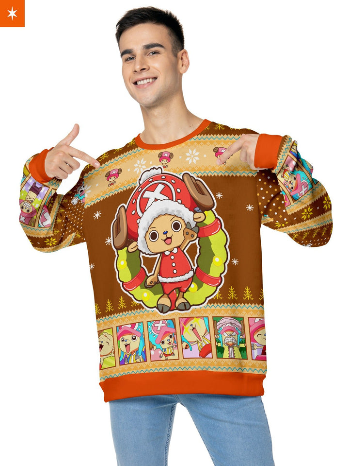 Fandomaniax - OP Cotton Candy Christmas Unisex Wool Sweater