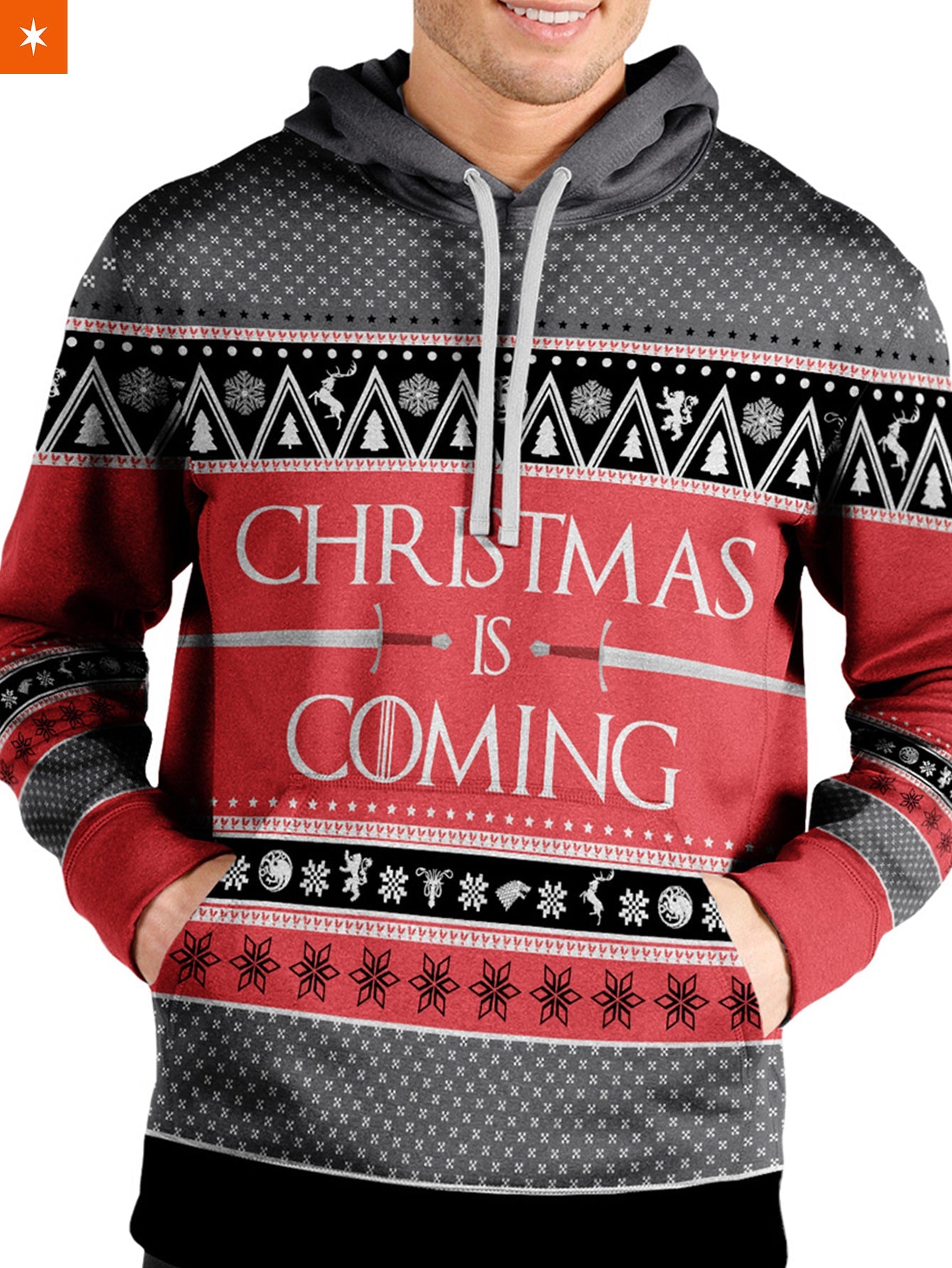 Fandomaniax - Christmas is Coming Unisex Pullover Hoodie
