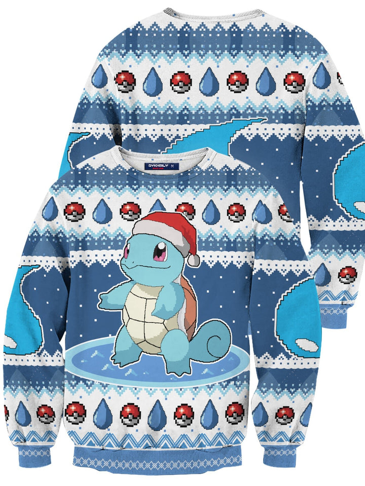 Fandomaniax - Christmas Squirtle Unisex Wool Sweater