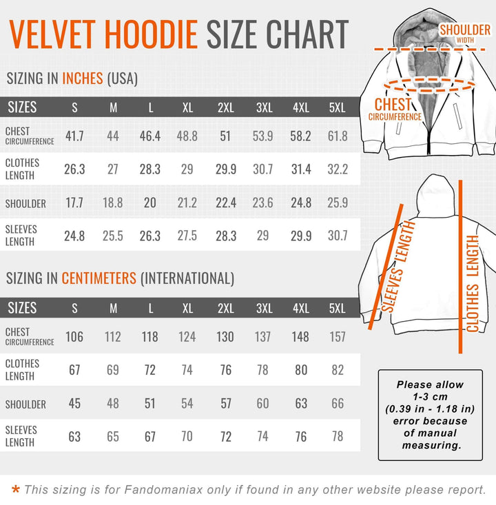 Fandomaniax - Cosplay Zenitsu Velvet Hoodie