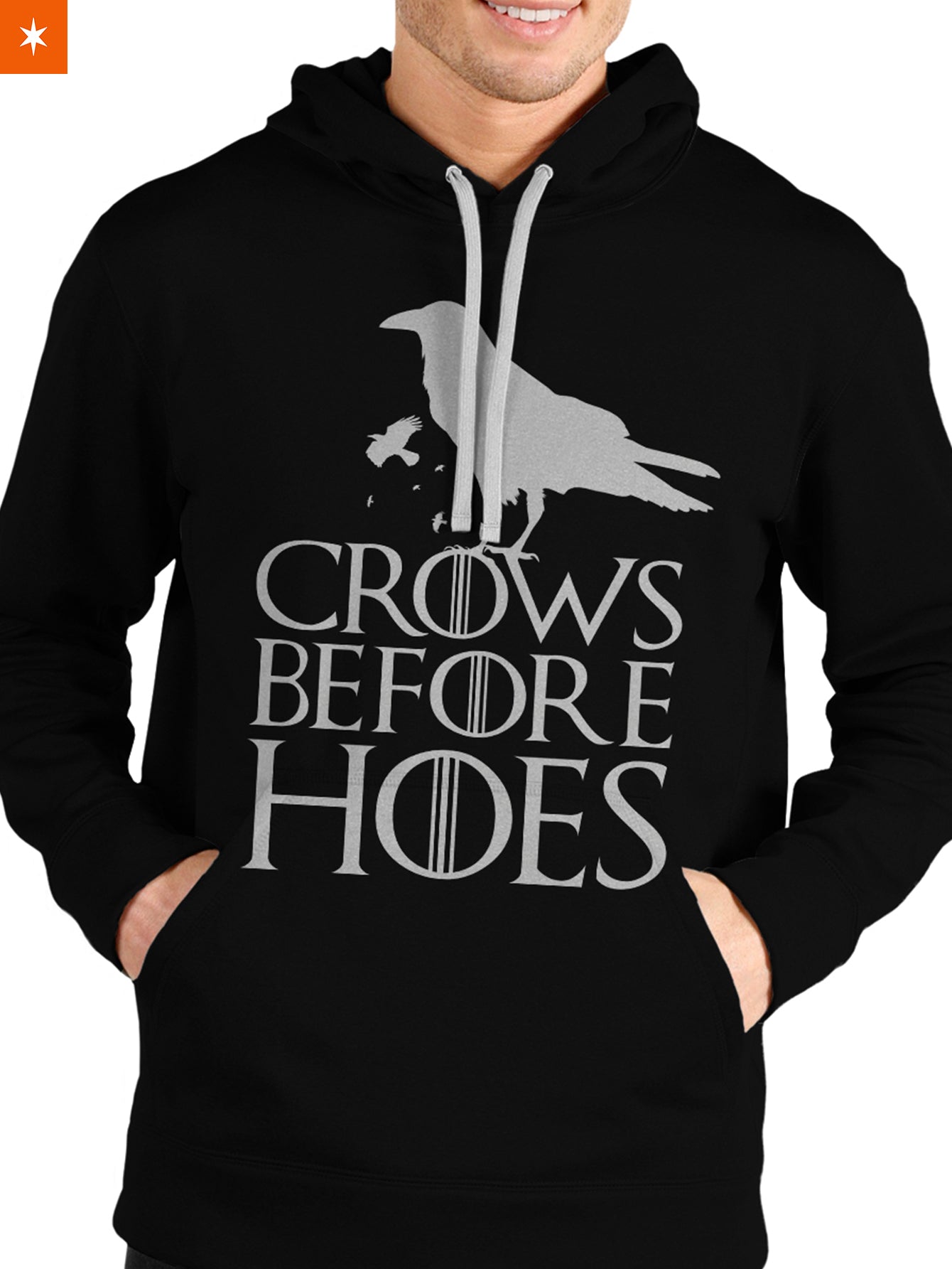 Fandomaniax - Crows Before Hoes Unisex Pullover Hoodie