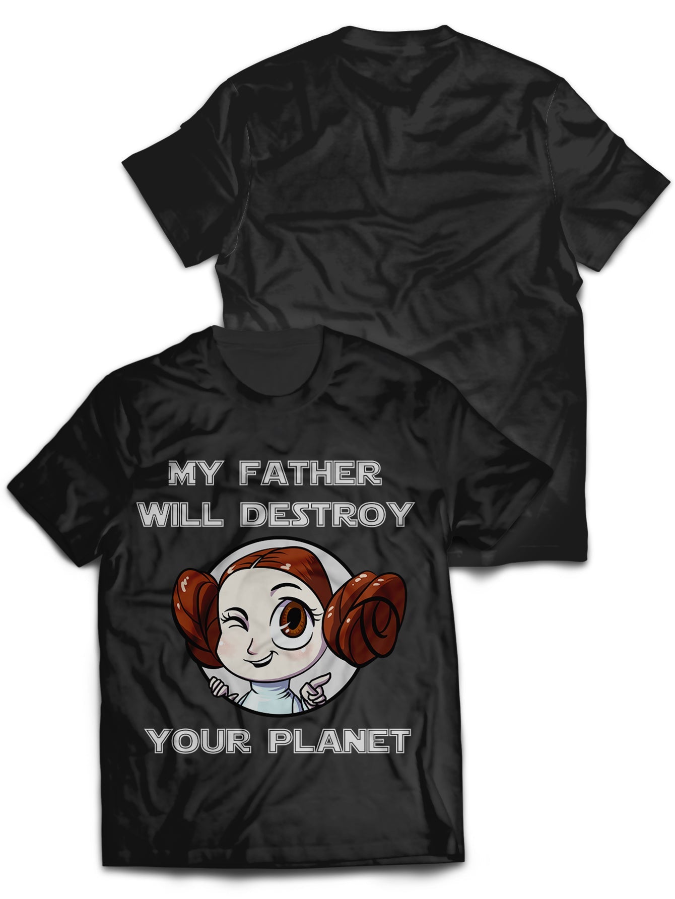 Fandomaniax - Dad Destroy Planet Unisex T-Shirt