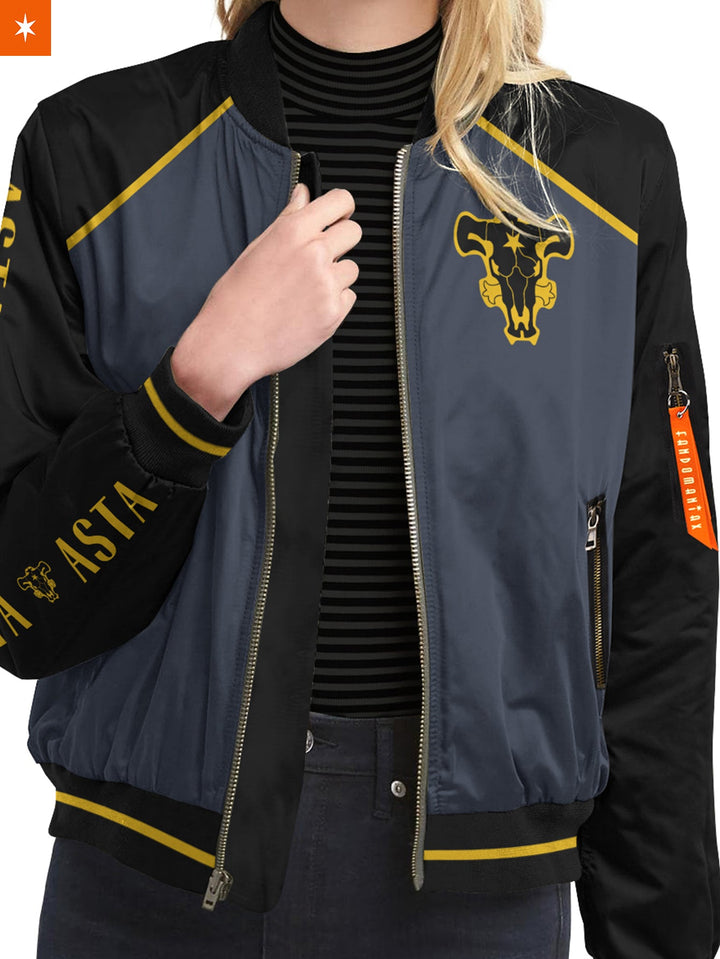 Fandomaniax - Demon Asta Stylish Bomber Jacket