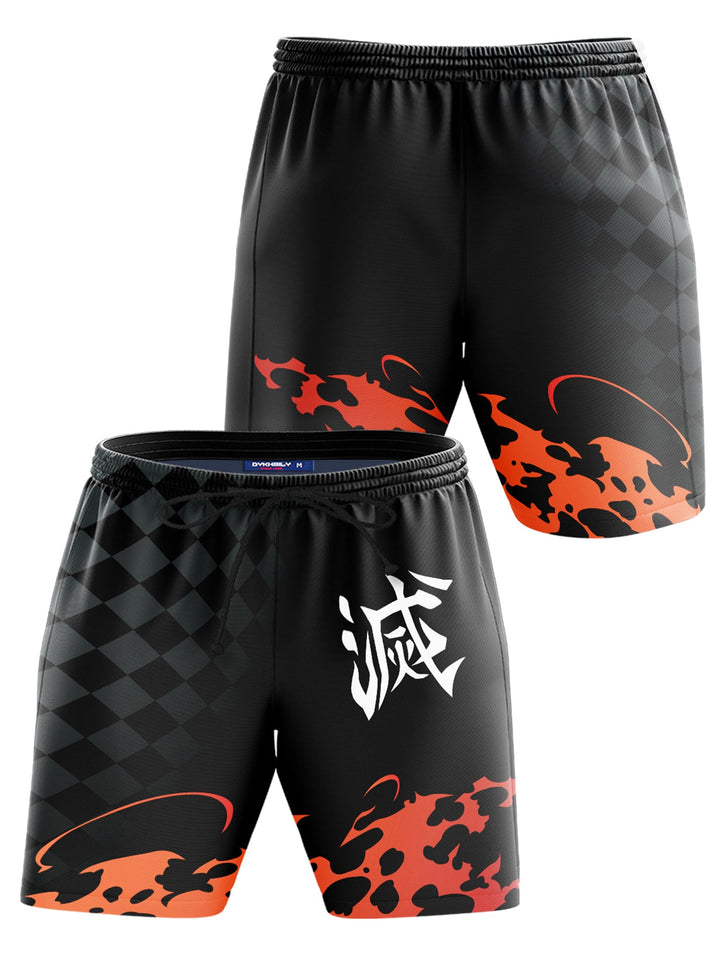 Fandomaniax - Demon Slayer Corps Beach Shorts