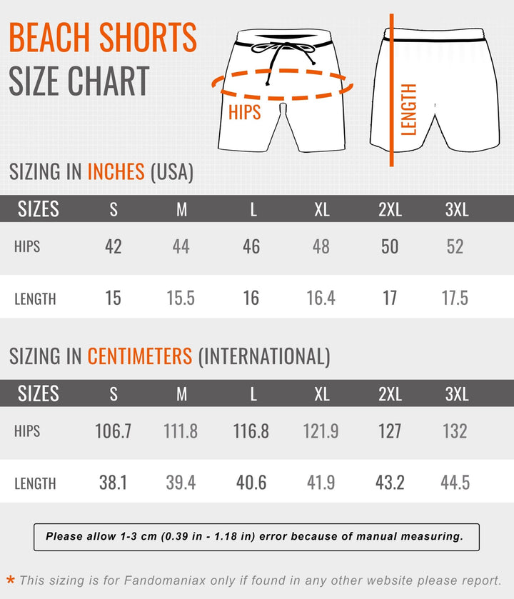 Fandomaniax - Demon Slayer Corps Beach Shorts