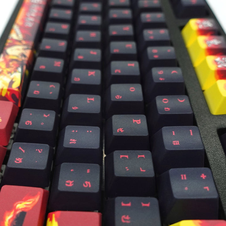 Demon Slayer Keycaps | Rengoku Kyojuro Keycaps - Goblintechkeys