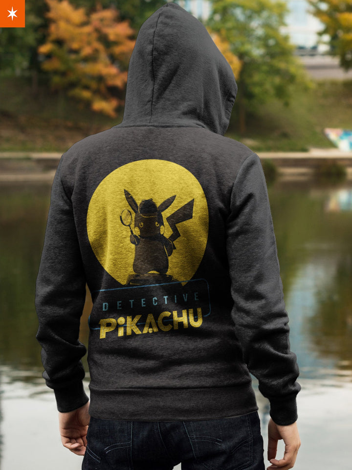 Fandomaniax - Detective Pikachu Silhouette Unisex Zipped Hoodie