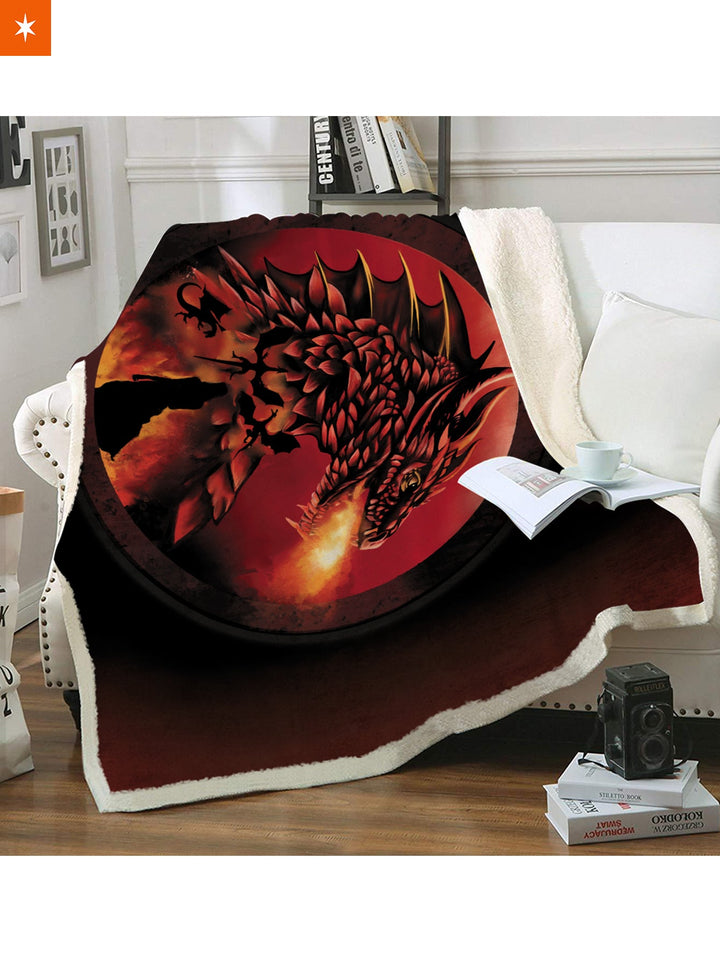 Fandomaniax - Dracarys Throw Blanket