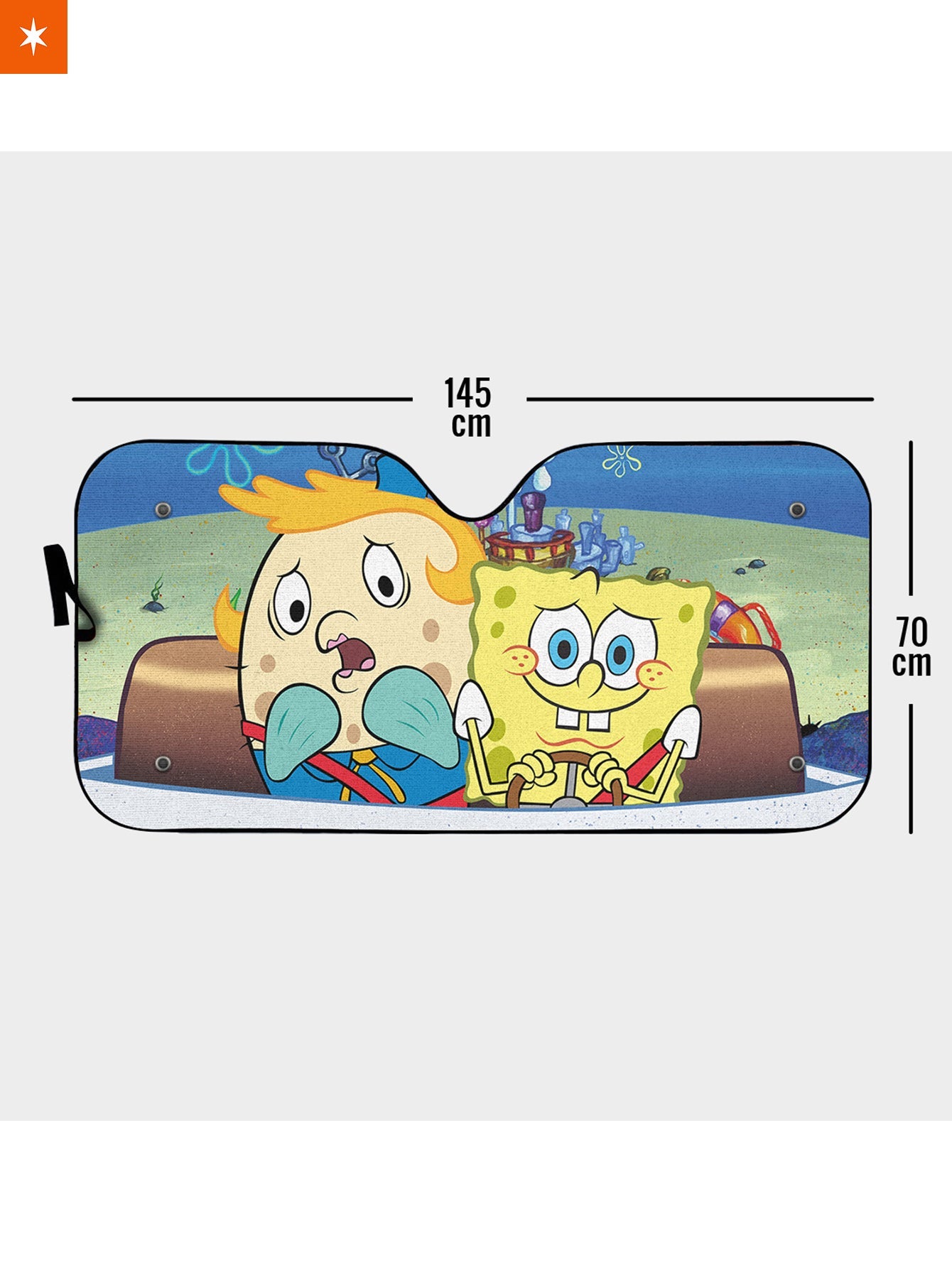 Fandomaniax Driving Spongebob Auto Sun Shade