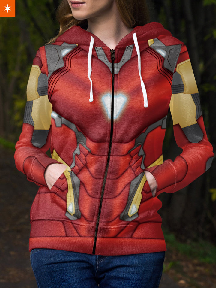 Fandomaniax - Endgame Tony Unisex Zipped Hoodie