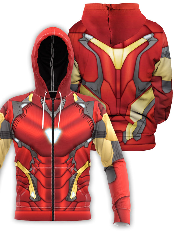 Fandomaniax - Endgame Tony Unisex Zipped Hoodie