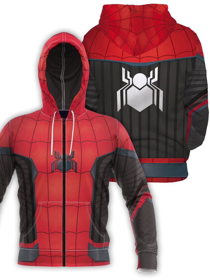 Fandomaniax - Far From Home Spidey Unisex Zipped Hoodie