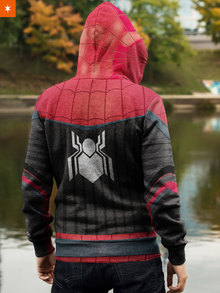 Fandomaniax - Far From Home Spidey Unisex Zipped Hoodie