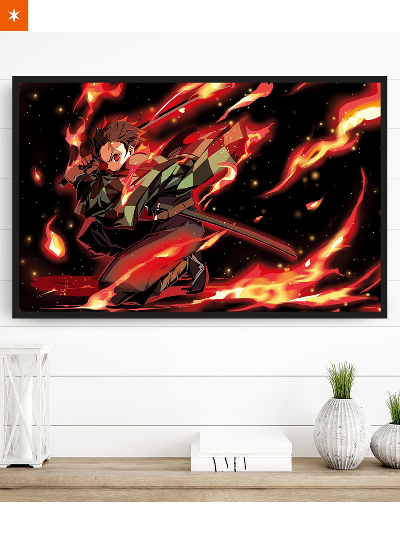 Fandomaniax - Fire and Thunder Breathing 3D Transition Canvas