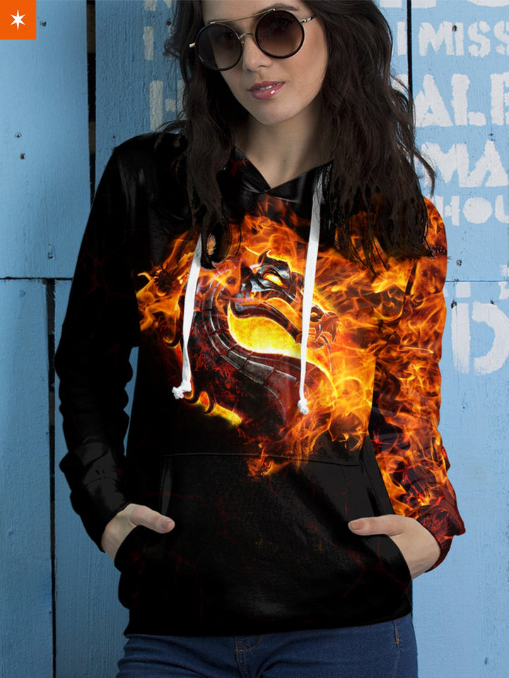 Fandomaniax - Fire Warrior Unisex Pullover Hoodie