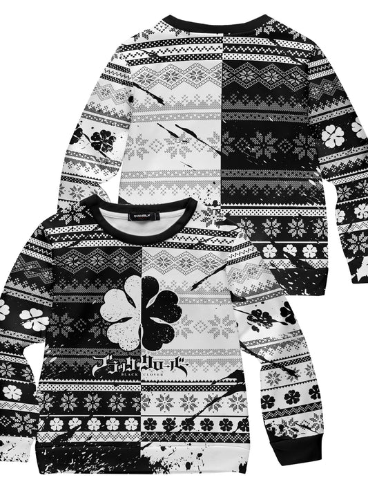 Fandomaniax - Five-Leaf Clover Kids Unisex Wool Sweater