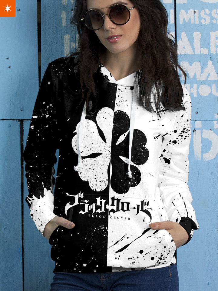 Fandomaniax - [Buy 1 Get 1 SALE] Five-Leaf Clover Unisex Pullover Hoodie