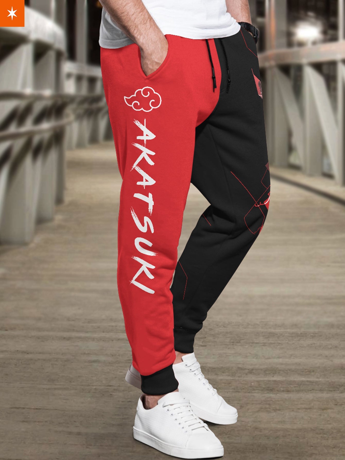 Fandomaniax Fragment Akatsuki Jogger Pants