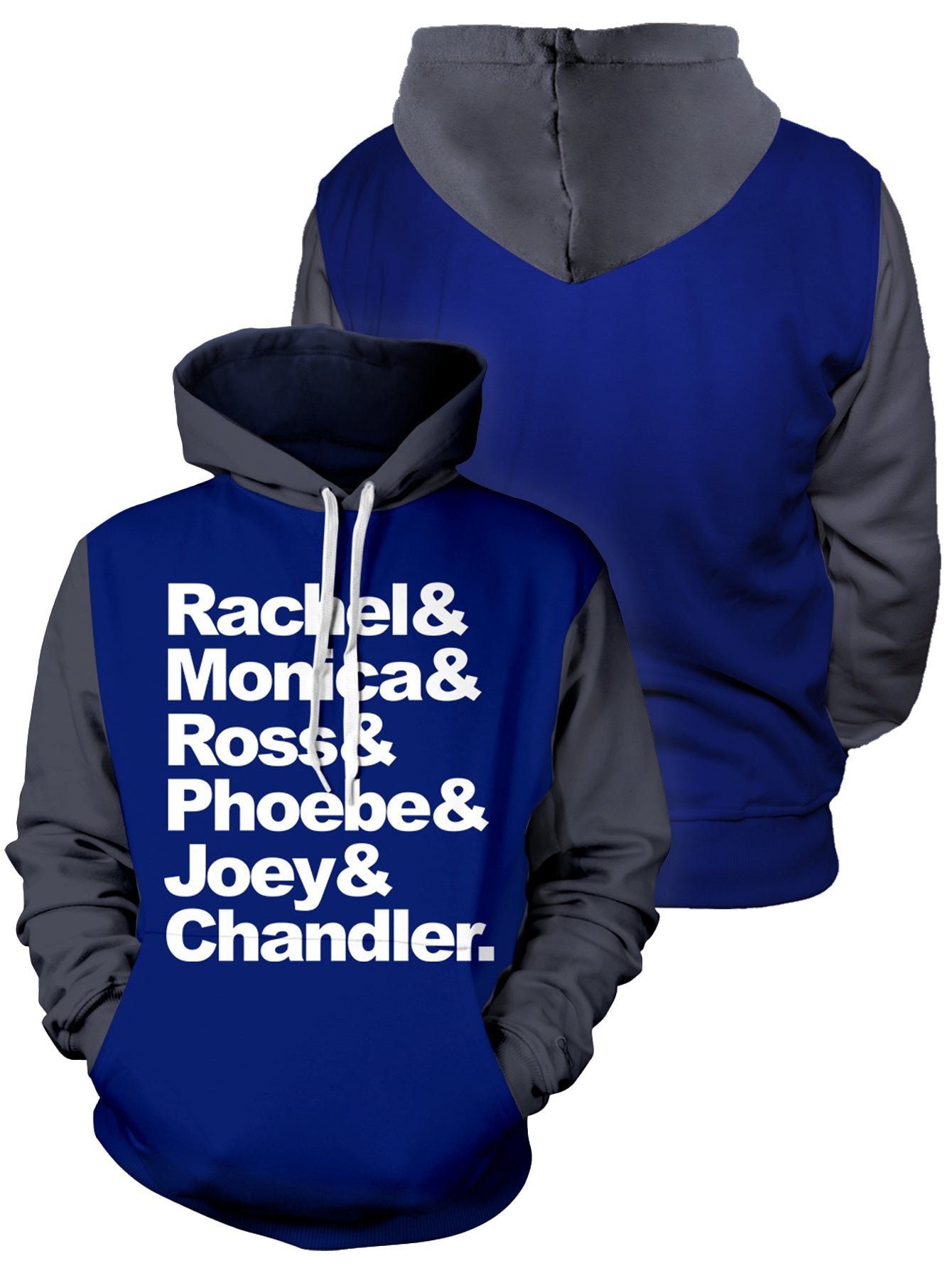 Fandomaniax - Friends Characters Unisex Pullover Hoodie