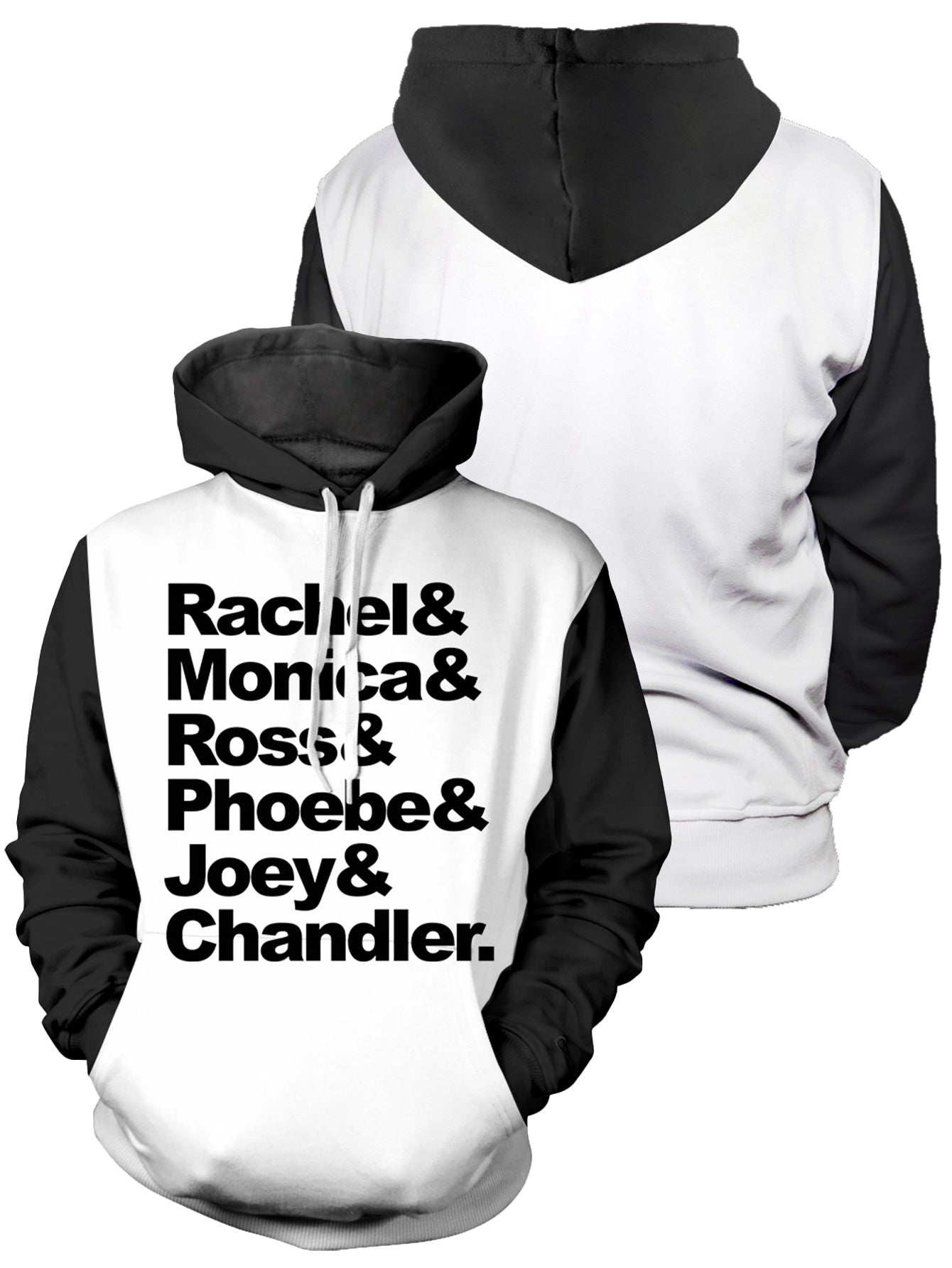 Fandomaniax - Friends Characters Unisex Pullover Hoodie