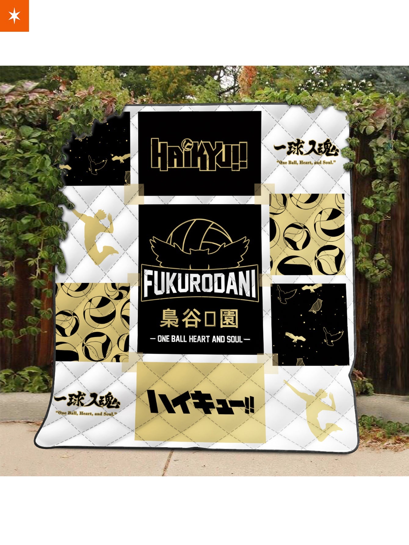 Fandomaniax - Fukurodani Cozy Quilt Blanket