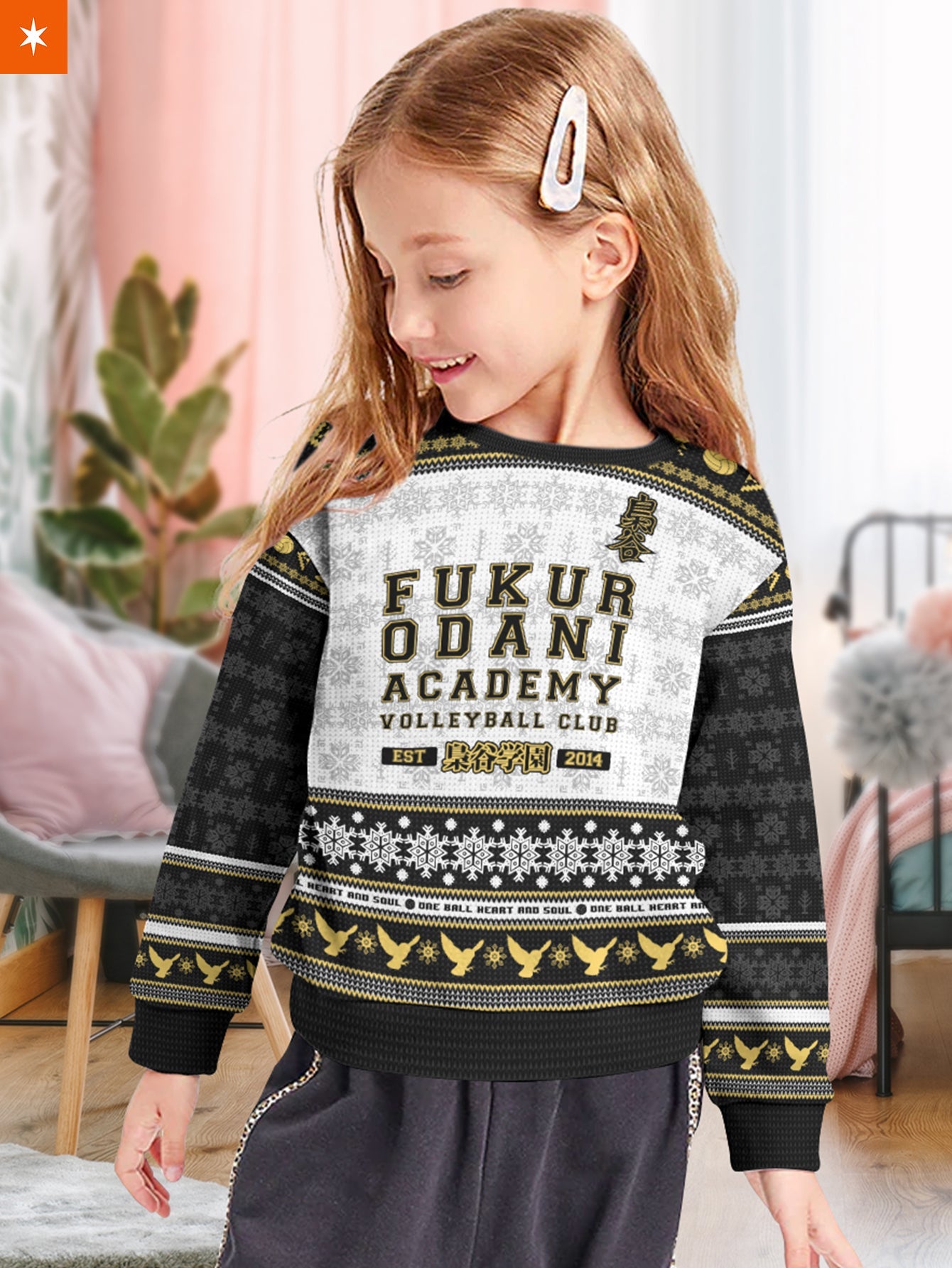 Fandomaniax - Fukurodani Jersey Christmas Kids Unisex Wool Sweater