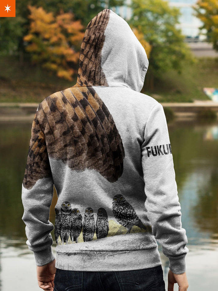 Fandomaniax - Fukurodani Owl Unisex Zipped Hoodie