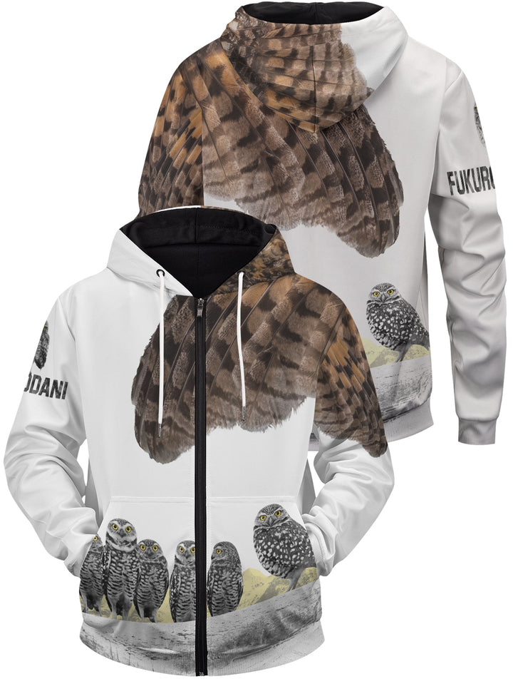 Fandomaniax - Fukurodani Owl Unisex Zipped Hoodie