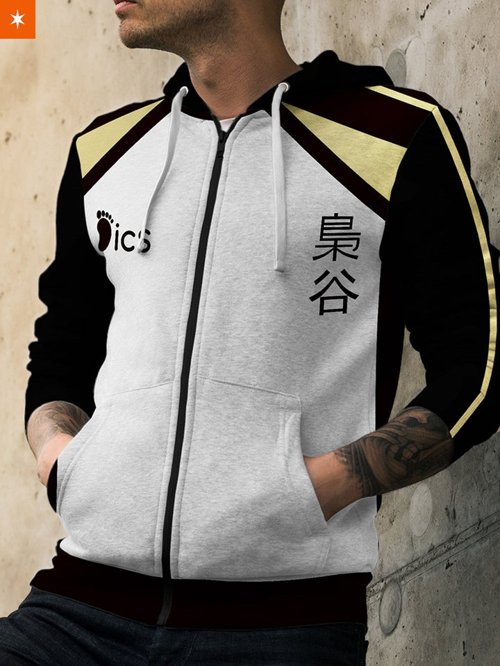 Fandomaniax - Fukurodani Unisex Zipped Hoodie