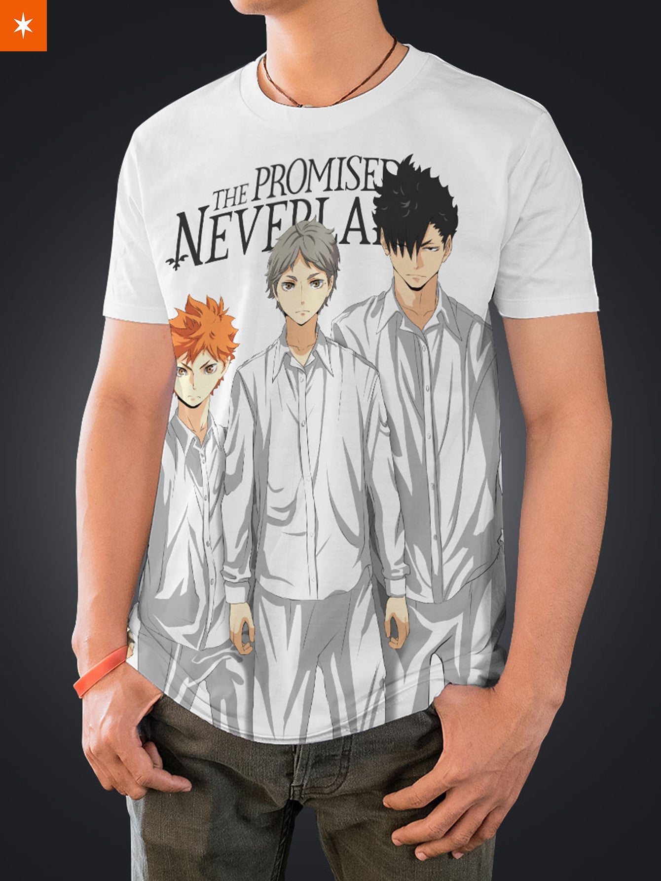 Fandomaniax- Funny TPN x Haikyuu Unisex T-Shirt