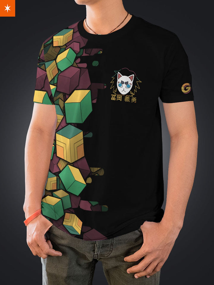 Fandomaniax - Giyu Cube Unisex T-Shirt