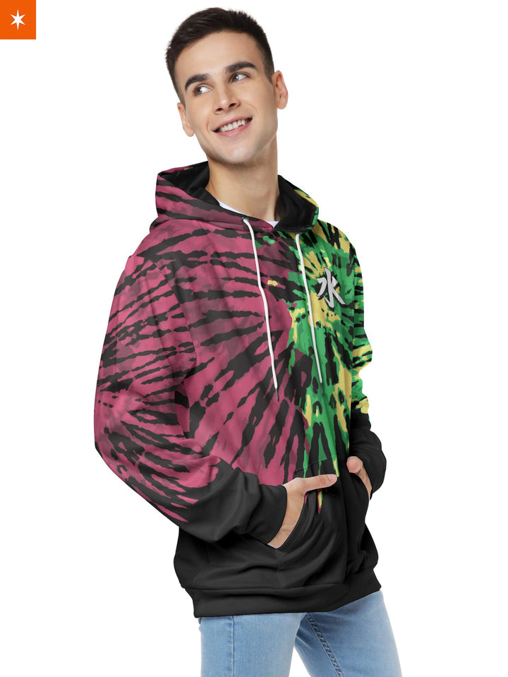 Fandomaniax - Giyu Tie Dye Unisex Pullover Hoodie