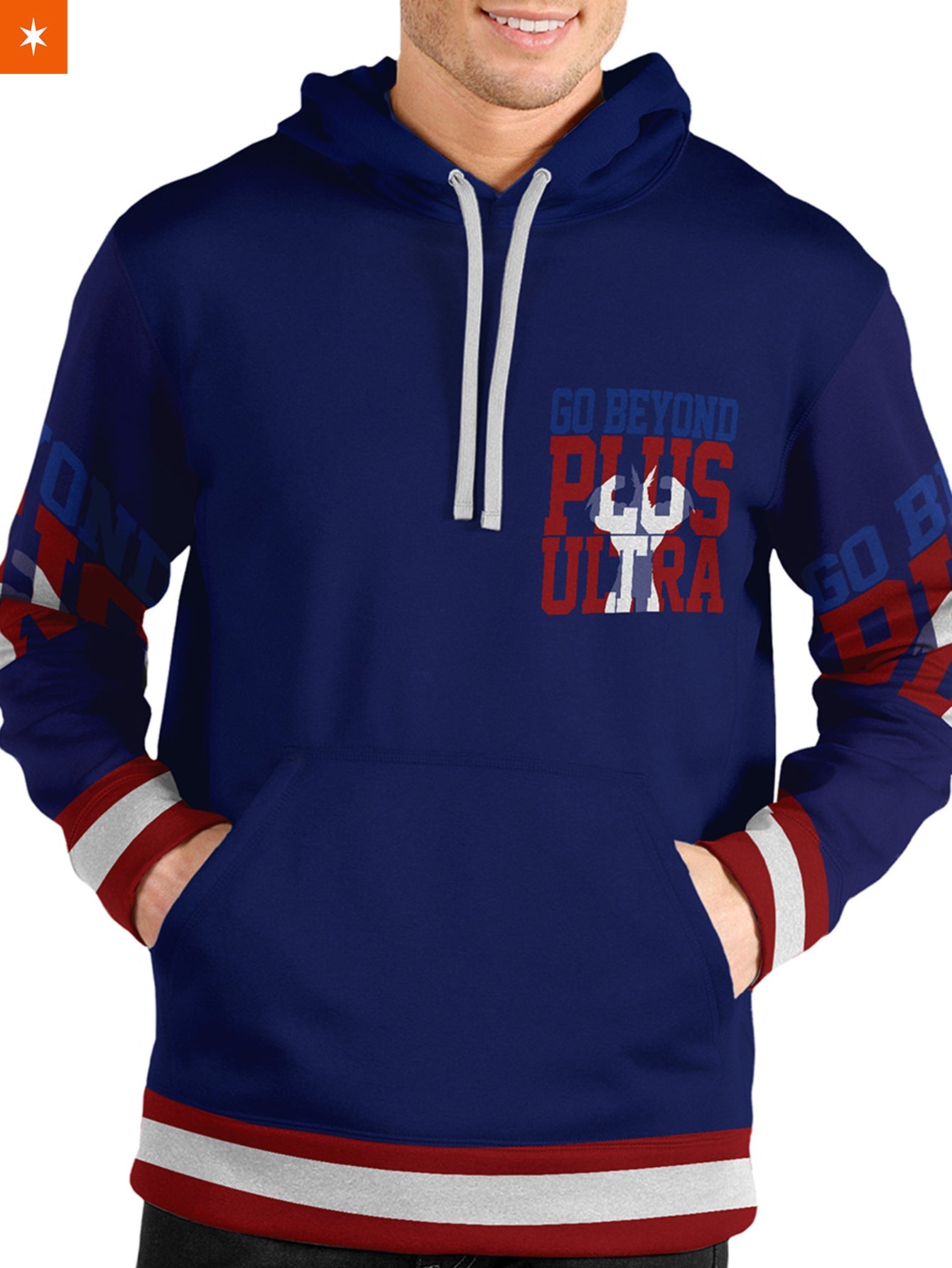 Fandomaniax - Go Beyond All Might Unisex Pullover Hoodie