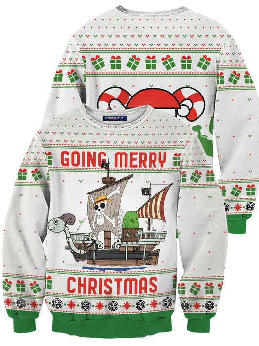 Fandomaniax - [Buy 1 Get 1 SALE] Going Merry Christmas Unisex Wool Sweater