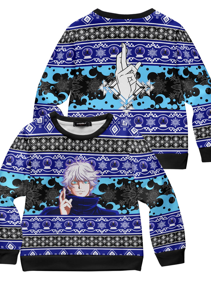 Fandomaniax - Gojo Xmas Kids Unisex Wool Sweater