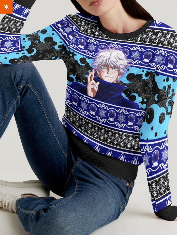 Fandomaniax - Gojo Xmas Unisex Wool Sweater