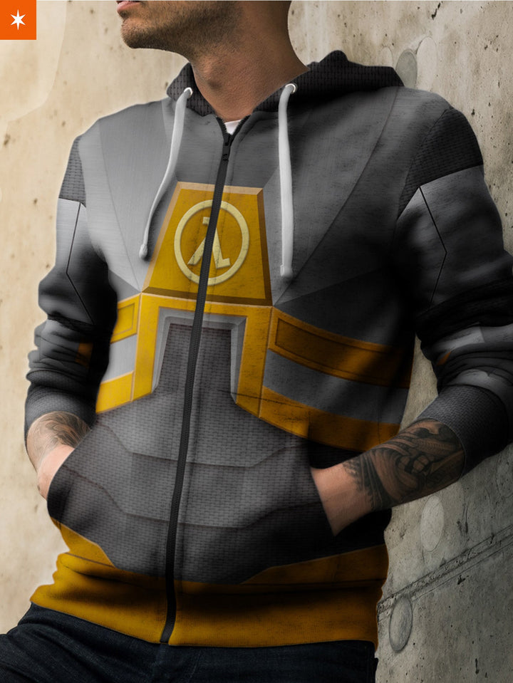 Fandomaniax - Gordon Freeman Unisex Zipped Hoodie