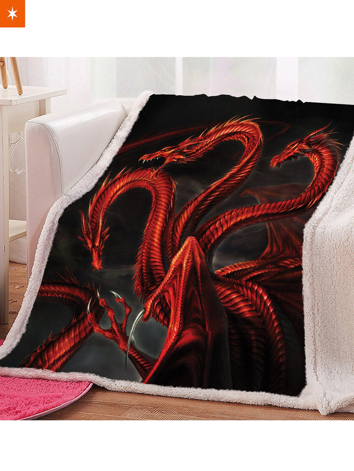 Fandomaniax - GOT Targaryen Sigil Throw Blanket