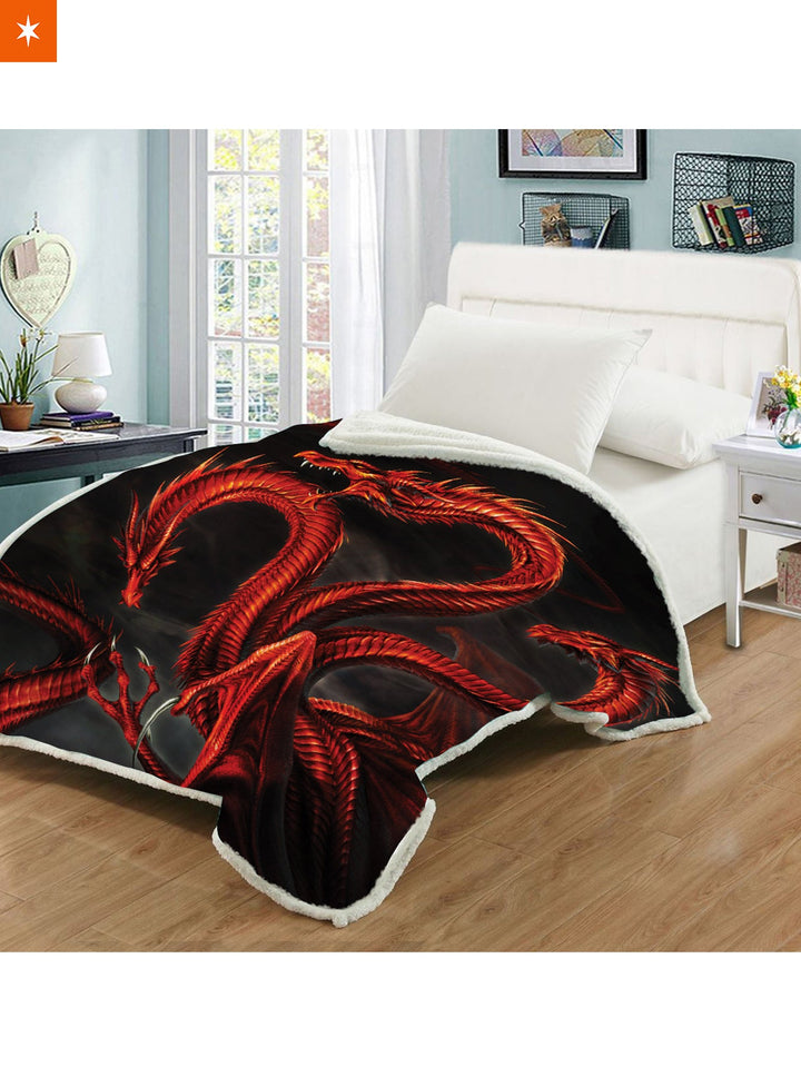 Fandomaniax - GOT Targaryen Sigil Throw Blanket