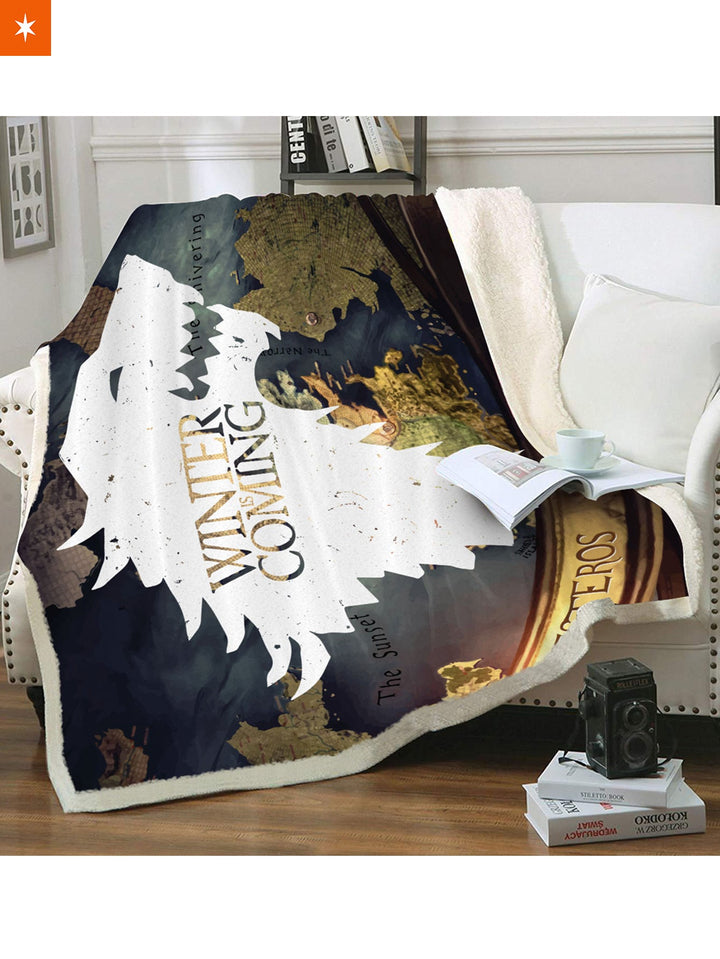 Fandomaniax - GOT Warden of The North Throw Blanket