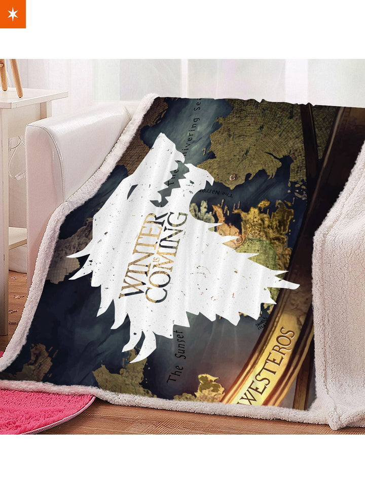 Fandomaniax - GOT Warden of The North Throw Blanket