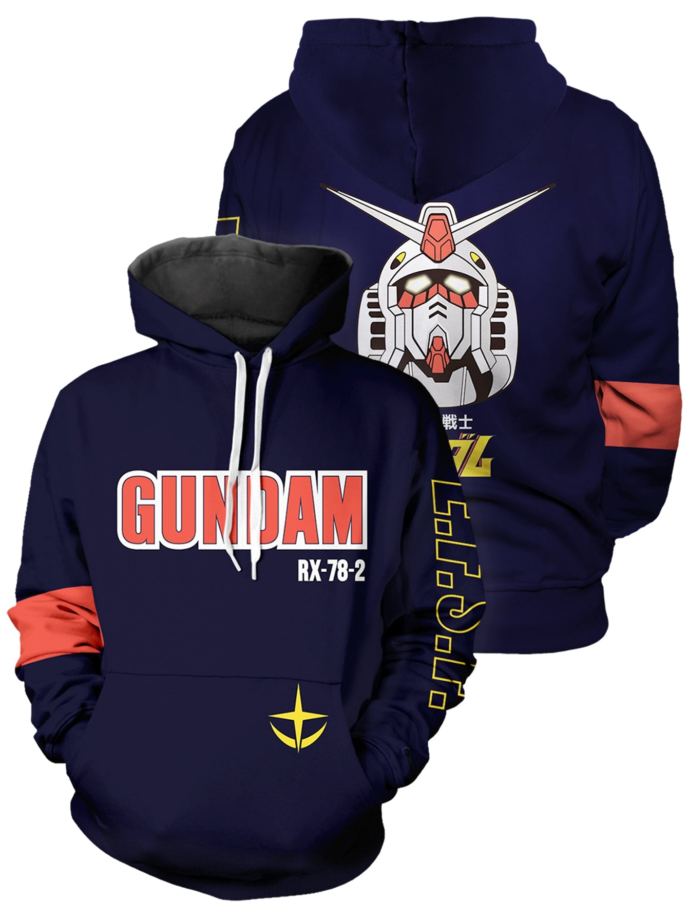 Fandomaniax - Gundam Unisex Pullover Hoodie
