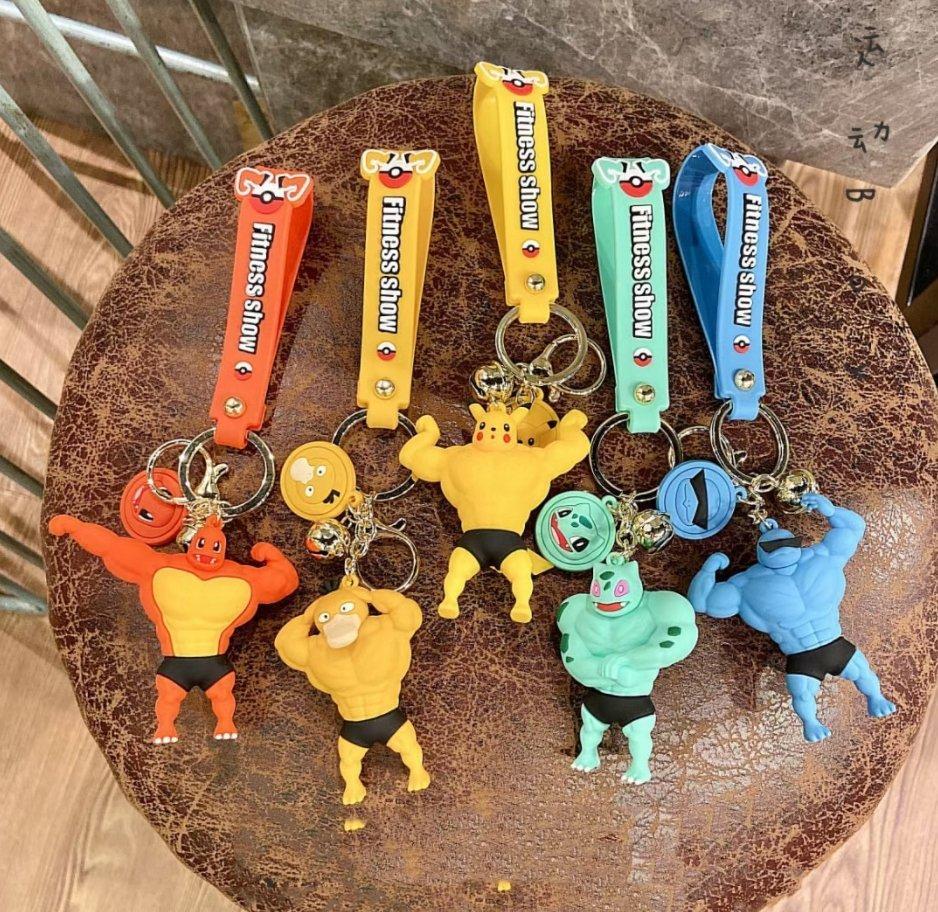 Fandomaniax - Gym Bros Swole Pocket Monsters Keychains/Figurine