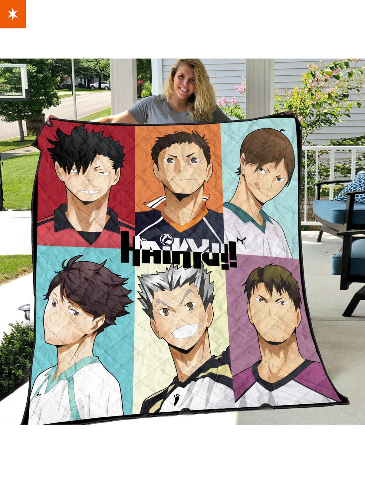 Fandomaniax Haikyuu Captains Quilt Blanket