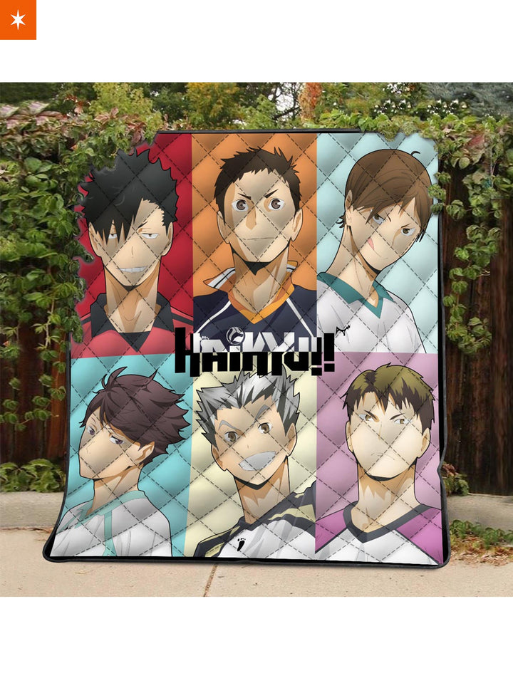 Fandomaniax - Haikyuu Captains Quilt Blanket