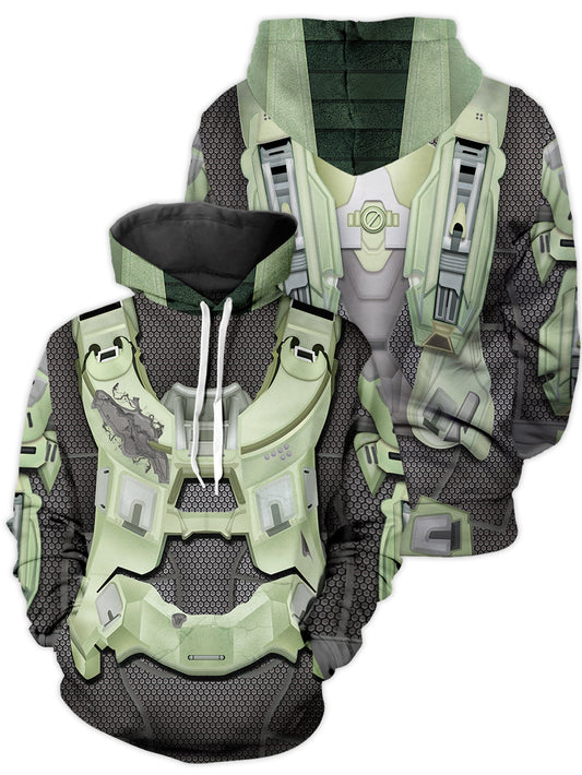 Fandomaniax - Halo Spartan Unisex Pullover Hoodie