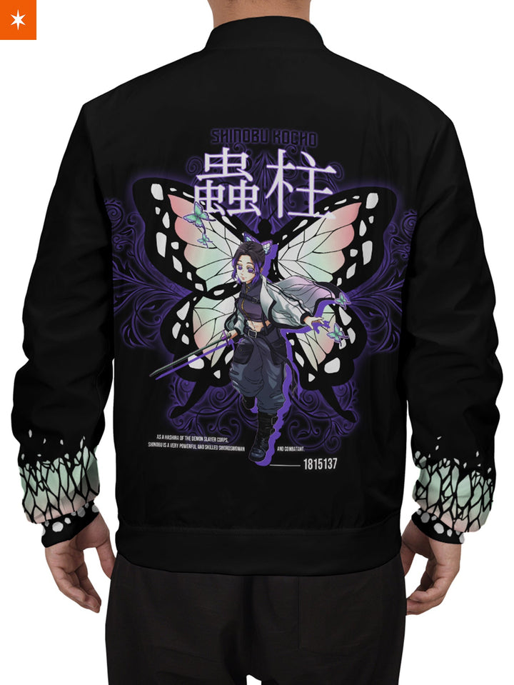 Fandomaniax - Hashira Shinobu Stwear Bomber Jacket